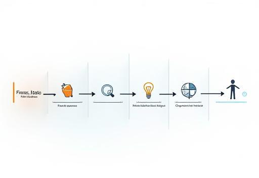 Process diagram concept showing steps